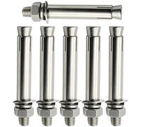 3 pièces, boulons à vis d'expansion M10-écrou hexagonal externe en acier inoxydable, boulon d'ancrage manchon, ancrages de fixation robustes(M16x100)