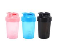 3 Pièces Bouteilles D'Eau De 400 Ml Avec Boule De Mélange, Bouteille D'Eau En Plastique Portable, Bouteille D'Eau Étanche, Adaptée Au Sport, Aux Voyages Et À La Conduite