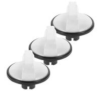 3 Pièces Bouton Rotatif Minuterie pour Machine à Laver à Double Cuve | Plastique Blanc, Commande de Panneau pour Usage Domestique, Convient à Plusieurs Marques et Réparations Urgentes