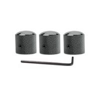 3 pièces boutons de dôme en métal boutons de contrôle de vitesse de guitare bouton de contrôle de tonalité de Volume capuchon de potentiomètre pièces de basse de guitare électrique dôme électrique