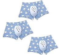 3 Pièces Boxer Respirant pour Enfants après Circoncision, Sous-vêtement Post Circoncision, Culotte de Protection, Pantalons de Convalescence en Coton(B,XXL-XXLarge)