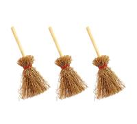 3 Pièces Broche D'halloween Élégante en Bois, Balai de Sorcière | Accessoires de Déguisement, pour Dates et Dîners, Style Chic, Broches Sorcière, Pièce Légère