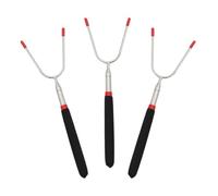 3 PièCes Brochettes Pour Barbecue - Pique Brochette - Brochette Barbecue - Convient Pour Feu De Camp,Barbecue,Cuisine De Camping En Plein Air,Fourchette TéLescopique,Brochettes pour Barbecue