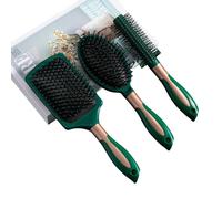 3 pièces brosse à cheveux & peigne ensemble l brosses de coiffage pour les cheveux l accessoires de coiffure pour les soins capillaires, le démêlage & la coiffure quotidienne