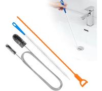 3 Pièces Brosse de Furet Deboucheur, Kit de Nettoyage de Drain, Brosse de nettoyage réutilisable pour Débouchage de Canalisation pour Cuisine Douche Salle de Bain