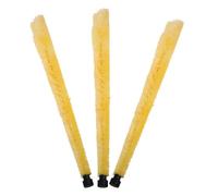 3 Pièces Brosse de Nettoyage, Coton et Métal Jaune | Nettoyage Rapide Entre Deux Morceaux, Protège le Vernis Intérieur, pour Professeurs et Élèves