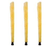 3 Pièces Brosse de Nettoyage Portable, Coton et Métal Jaune | Pavillon et Bocal, Poils sans Peluche, Nettoyage Rapide en Répétition, Professeurs et Élèves