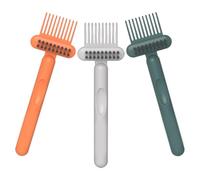 3 Pièces Brosse de Nettoyage pour Brosses à Cheveux, PP Orange | Design Coussin, Nettoyage Complet, pour Salon de Coiffure et Maison, Outil Multifonction pour Divers Types