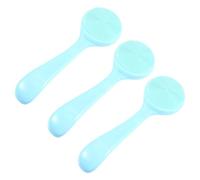 3 Pièces Brosse Nettoyante Visage Manuelle en Silicone Bleu
