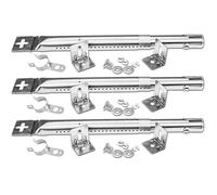 3 pièces brûleur universel, réglable 31-45 cm, acier inoxydable, pour barbecues gaz Landmann Triton 2 Enders Monroe Tepro .