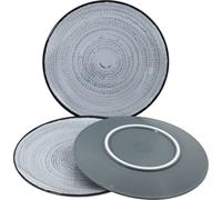 3 pièces Brunner Tivoli Camping Assiette repas en mélamine Assiette antidérapante ø 25 cm