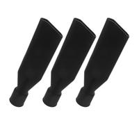 3 Pièces Buse D’aspiration Plate, Embout Noir en Plastique | Accès aux Fentes et Recoins, Forme Plate et Profilé, pour Entretien Auto et Nettoyage Intérieur