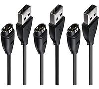 3 Pièces Câble de Chargeur Compatible avec Garmin Vivoactive 3 4 4S,Fenix 7 7S 7X 6 6S 6X,Venu 2/2 Plus,Sq,Forerunner 55/45,Instinct,Cordon de Charge pour Smartphone 100cm
