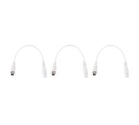3 Pièces Câble de Connexion Blanc, pour Appareil de Soins Oculaires, Court | PP Plastique, Système à Déconnexion Rapide, Micro-perçages Gravés au Laser, pour Usage à Domicile et Salon
