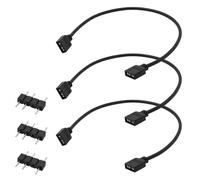 3 Pièces Câble Rallonge ARGB 5V 30Cm Adaptateur Ventilateur PC RGB Adressable 3 Broches Cuivre Rallonge Ventilateur Hub ARGB Compatible Carte Mère Gaming Éclairage