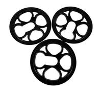 3 Pièces Cache-pignon de Chaîne Vélo 48t à 4 Boulons en Plastique | Protection Précise pour Plateau Vtt, Léger et Facile à Installer, Usage Vélo Tout-terrain, Accessoire Noir