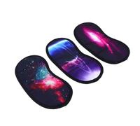 3 Pièces Cache-yeux de Sommeil en Satin Réutilisable, Léger | Sieste au Bureau et Hôtel, Portable, Adapté aux Yeux Sensibles, Usage Femme et Affaires Style Aléatoire