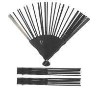 3 Pièces Cadre D’éventail Pliable en Bois Soi-même, 30 Brins avec | Style Japonerie Élégant, Surface Polie et Naturellement Texturée, Assemblage Facile pour Ateliers Créatifs, Spectacles