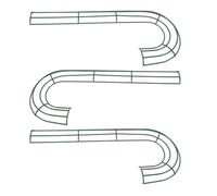 3 Pièces Cadre de Couronne Canne à Sucre en Fer J 16 Pouces Vert | Base Réutilisable en Tpe et Fer, pour Compositions Végétales et Ornements, Usage Intérieur Extérieur