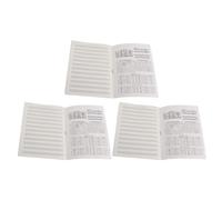 3 Pièces Cahier de Partitions Noires pour Piano, Pratique Musicale | Papier, Retrait Facile des Pages, Format Transportable, pour Élèves et Idées à Noter Dehors