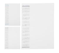 3 Pièces Calendrier Mural Effaçable A3 2027 en Papier Blanc pour Tableau | Modèle Blanc Moderne, Pose Facile Murs Lisses, Usage Maison Bureau, pour Enseignants et Chefs