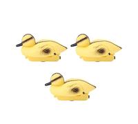 3 Pièces Canard Flottant pour Jardin, Décoration de Faux Canard en Plastique Flottant, Figurine de Canard Jaune Réaliste, Ornement D'étang à Poissons pour Piscine, étang de Pêche, Fontaine d'eau (#1)