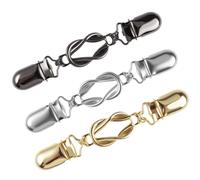 3 Pièces Cardigan Clip en Métal, Pinces À Cardigan Vintage pour Femmes, Clips Pull Vintage, Clips pour Vêtements, Waist Clip, Serrage De Taille pour Robes, Attache Écharpe Et Gilet, pour Écharpe Robe
