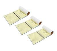 3 Pièces Carnet de Reçus et Factures à Double Feuillet
