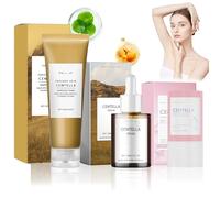 3 Pièces Centella Skincare Kit, Centella Nettoyant Visage | Centella Serum + Centella Stick Mask, Nettoie, Hydrate et Nourrit, Convient à Tous les Types de Peau
