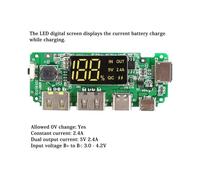 3 Pièces Chargeur de Batterie au Lithium LED Double USB 5V 2.4A Type-C USB Mobile Power Bank 18650 Module de Charge Circuit