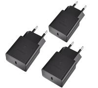 3 Pièces Chargeur Rapide USB C 15W Compatible avec Samsung Galaxy A54 A53 A34 A33 A14 A13 5g M54 M53 M34 M33 M14 M13 S8 S9 S10 S20 S21 FE Ultra Plus Telephone, Chargeur Type C Prise Secteur USB C