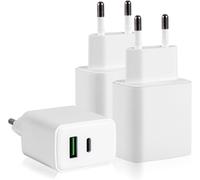 3 Pièces Chargeur Usb C, Prise Rapide 20w Pour Iphone 15 14 13 12 11 Pro Max Se Xs Xr 8 7 6s Plus Mini Se, Pad, Arpods, Galaxy, Pixel, Adaptateur Secteur Type C Double Port