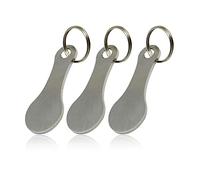 3 pièces Chariot à provisions Amovible Chariot Porte-clés jetons de Chariot en métal pour Tous Les Caddies