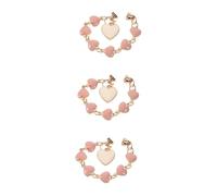 3 Pièces Charm de Téléphone Cœur Décoration Kawaii Unique pour Coque de Smartphone Accessoire pour Offrir à Famille