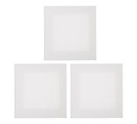 3 Pièces Châssis D’art Blanc pour Peinture à L’huile, Débutants | Bois et Linoléum, sans Bavure, pour Tempera et Huile, Décoration Créative, Format Toile