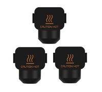 3 Pièces Chaussettes en Silicone Noires pour BambuLab A1 Mini,Pièces d'imprimante 3D Résistance aux Hautes Températures Couverture d'extrémité Chaude Chaussettes en Silicone pour A1 Mini