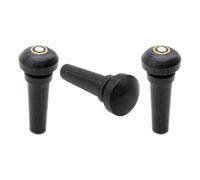3 pièces chevilles d’extrémité de violon en ébène noir | Pièce de rechange pour violon acoustique, installation simple et tenue stable, effet sonore ajustable, style sobre pour