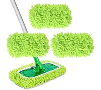 3 Pièces Chiffons de Serpillière Microfibre pour Swiffer Sweeper, Serpillière Recharge Balai Vapeur, Lingettes Humides Housse