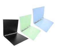 3 Pièces Classeur de Documents A4 à Anneaux PP Métal | Couverture Transparente Simple, Protège Vos Feuilles, Réutilisable, pour Étude, Bureau, Voyages et Archives