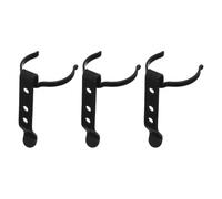 3 Pièces Clip de Lampe Torche en Métal Noir, Fixation Rapide | Accès Rapide, Maintien Sûr, pour Mini Lampes et Badge, Usage Atelier ou Extérieur