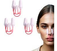 3 Pièces Clip De Levage Nez,Pince Nez,Nose Shaper,Pince-Ne-z En Siliconen,Pince De Ne-z Beauté Silicone Clip N-ez Beauté Pont Ne-z Minceur, Pour Adultes Unisexe