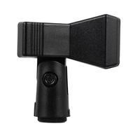 3 Pièces Clip de Microphone sans Fil avec Adaptateur 3/8 Pouce 5/8 | Pince à Ressort, Réglage 180 Degrés, Plastique et Alliage Noir, Installation Facile pour Microphones