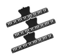 3 Pièces Clip de Partition de Piano Grand Format | Porte-partitions Simple et Délicat, Surface Lisse, Solide et Sûr, pour Cahier de Musique Grosse Taille