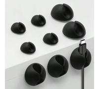 3 pièces Clips organisateurs de câbles de bureau pour la gestion des câbles de données/écouteurs/chargement, support de câbles de chevet Retour à l'école 5Pcs,6Pcs,8Pcs,10Pcs,3Pcs,15PcsTPR