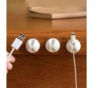 3 pièces Clips organisateurs de câbles de bureau pour la gestion des câbles de données/écouteurs/chargement, support de câbles de chevet pour la rentrée scolaire 5Pcs,6Pcs,10Pcs,30Pcs,3Pcs,15PcsTPR
