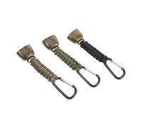 3 Pièces Cloche D’Alerte Ours pour Randonnée, Légère | Alliage D’aluminium et Polypropylène, Corde Tressée, Clip Porte-clés, pour Trekking, Chemins