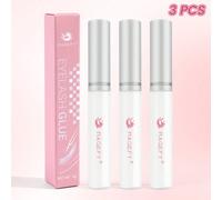 3 pièces Colle à cils, invisible et naturelle après séchage, adhésif puissant, convient pour un usage quotidien, essentiel pour les voyages Latex