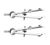 3 Pièces Compas à Tracer en Métal, à Ressort Compact Réglable | Précision et Résistance à L’usure, Écartement 1 à 40mm, Usage en t Ingénierie