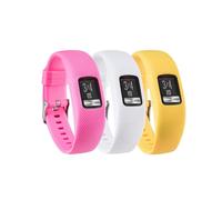 3 pièces compatibles avec les bracelets Garmin vivosmart 4 pour femmes et hommes,Bracelet de rechange réglable en silicone pour montre connectée Garmin Smart 4/Vivosmart 4