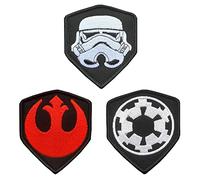 3 Pièces Compatibles avec Star War Cible impériale L'Ordre des Jedi Tactique Cinéma Patch Drôle Le Moral De L'Armée À La Broderie Patch Veste pour Vêtements, Gilet Uniforme